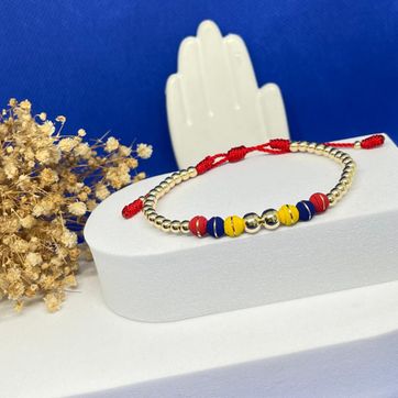 Pulsera full balin 4mm liso y balin 6mm, neopreno argollado 6mm - imagen 1
