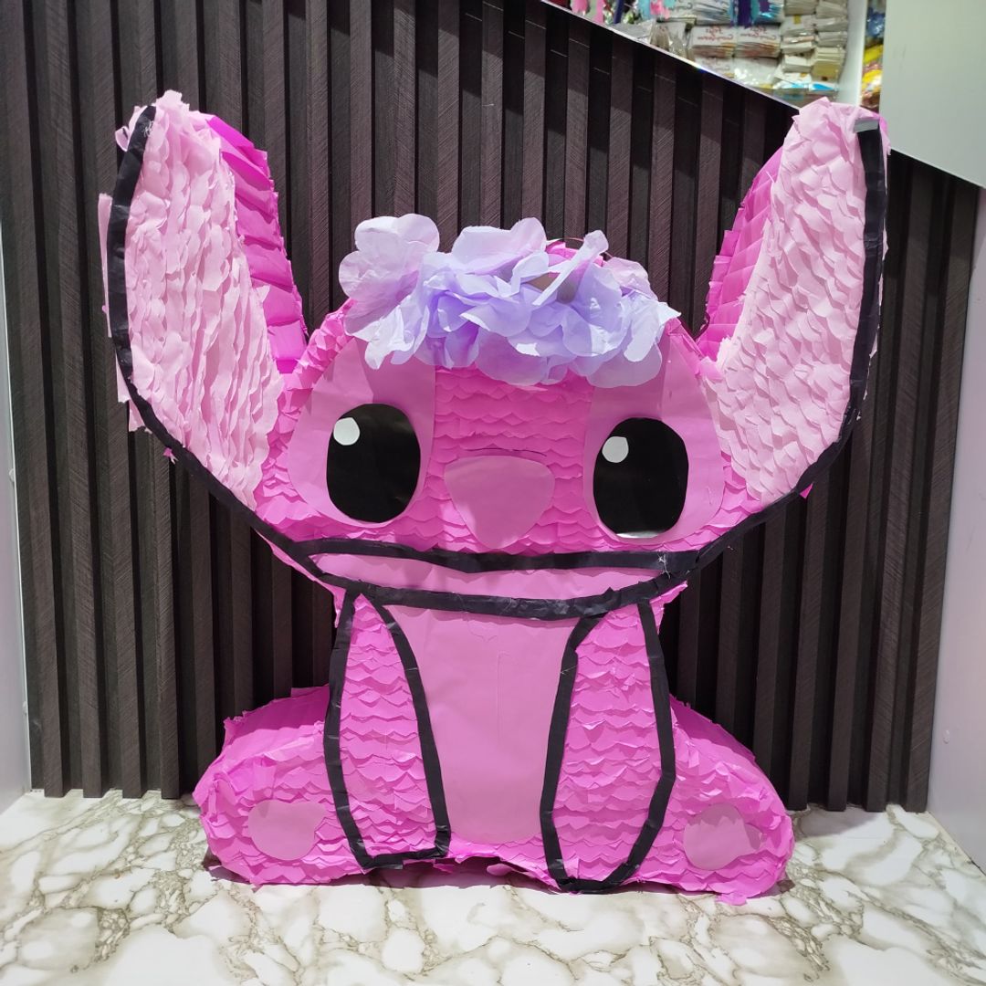 PIÑATA EMPLANTILLADA ANGELA Y STICH