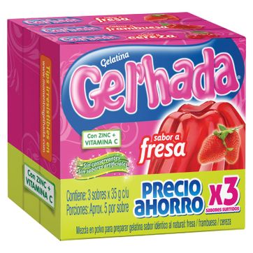 Imagen del producto GELATINA GELÏHADA*3*35G