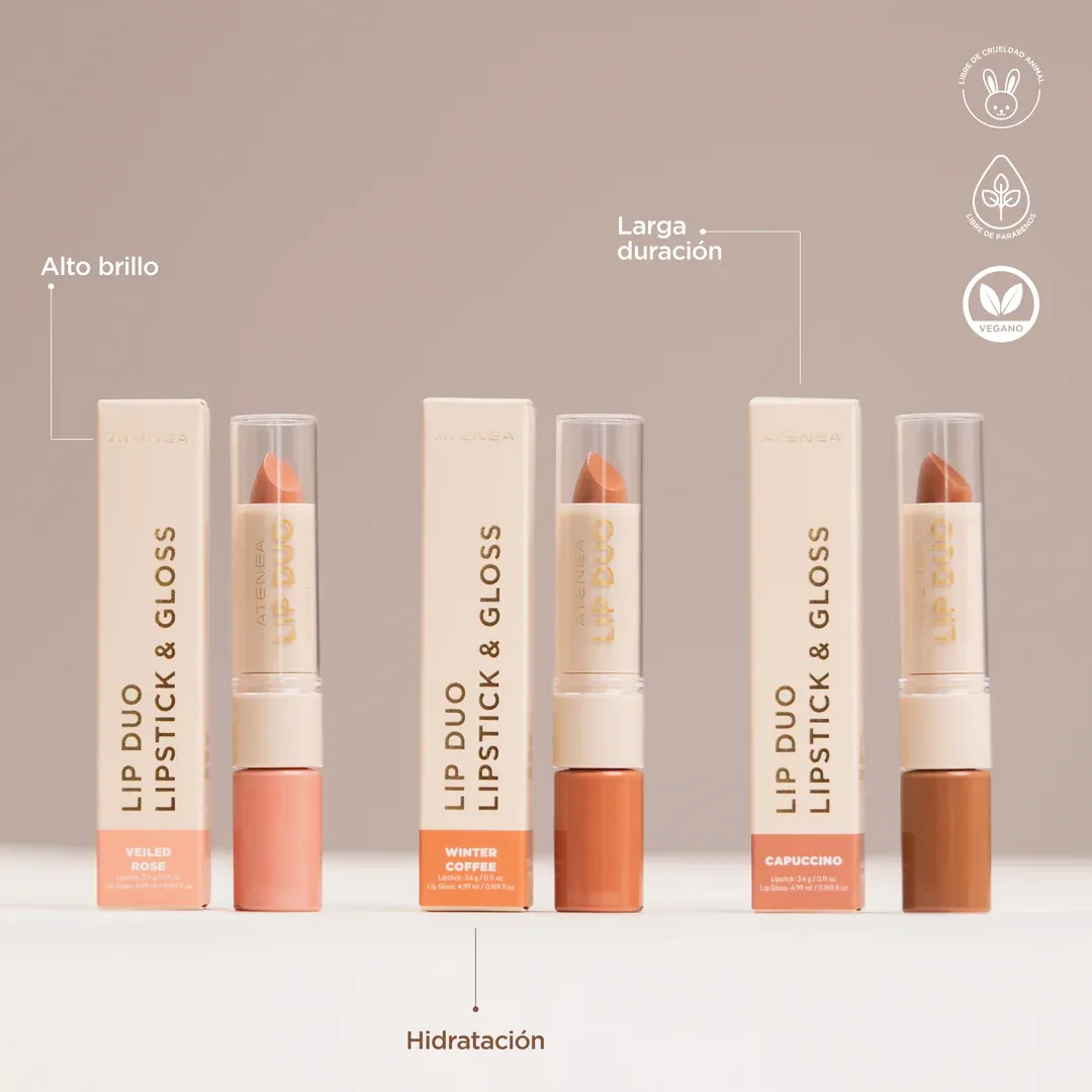 LIP DUO ATENEA LABIAL Y GLOSS