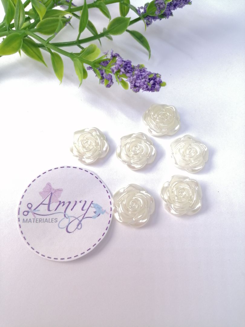 Unico 12 Rosas de 1,5cm de Resina 