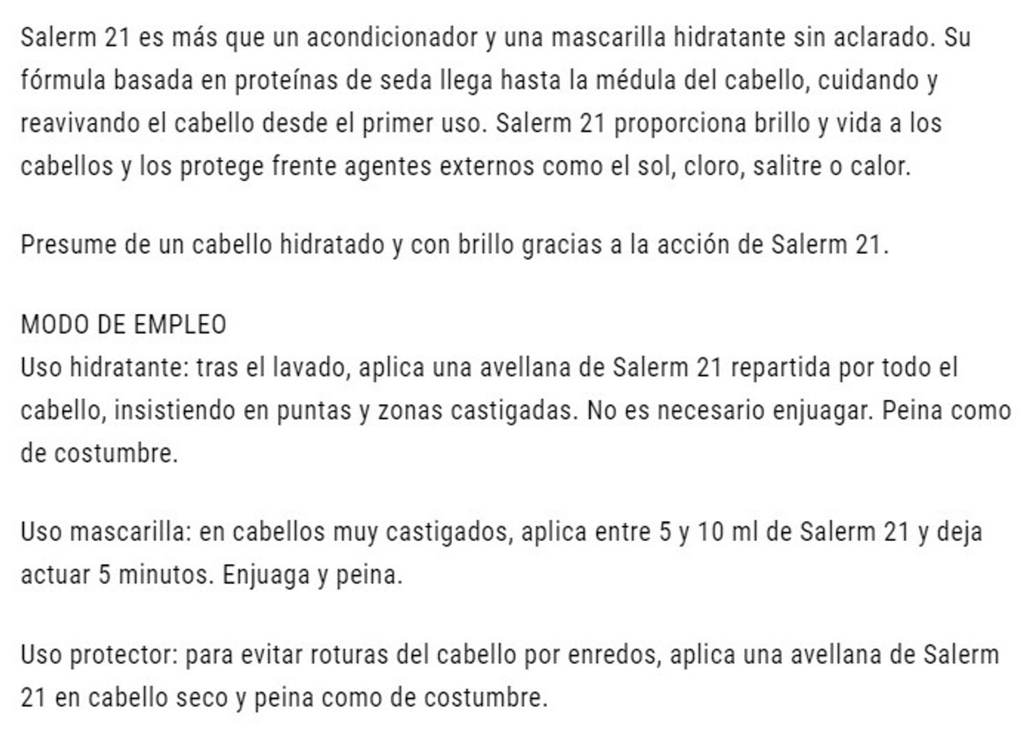 TRATAMIENTO SALERM 21