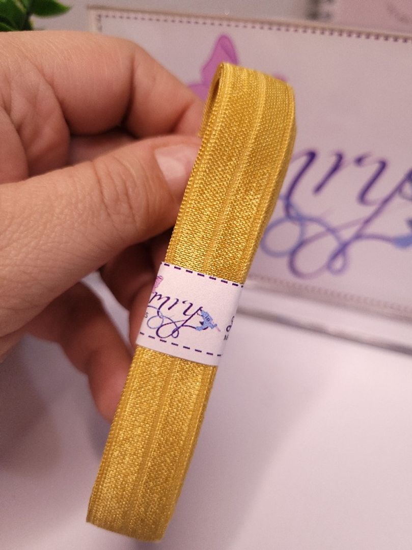 Sesgo Satinado Dorado 1.5cm 