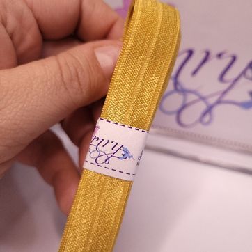 Sesgo Satinado Dorado 1.5cm  - imagen 1