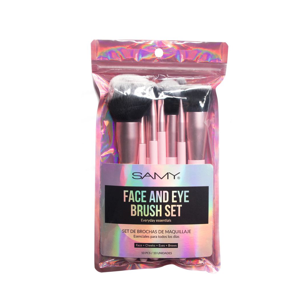 SET DE BROCHAS X 10 UND SAMY PINK GLAM COLLECTION	