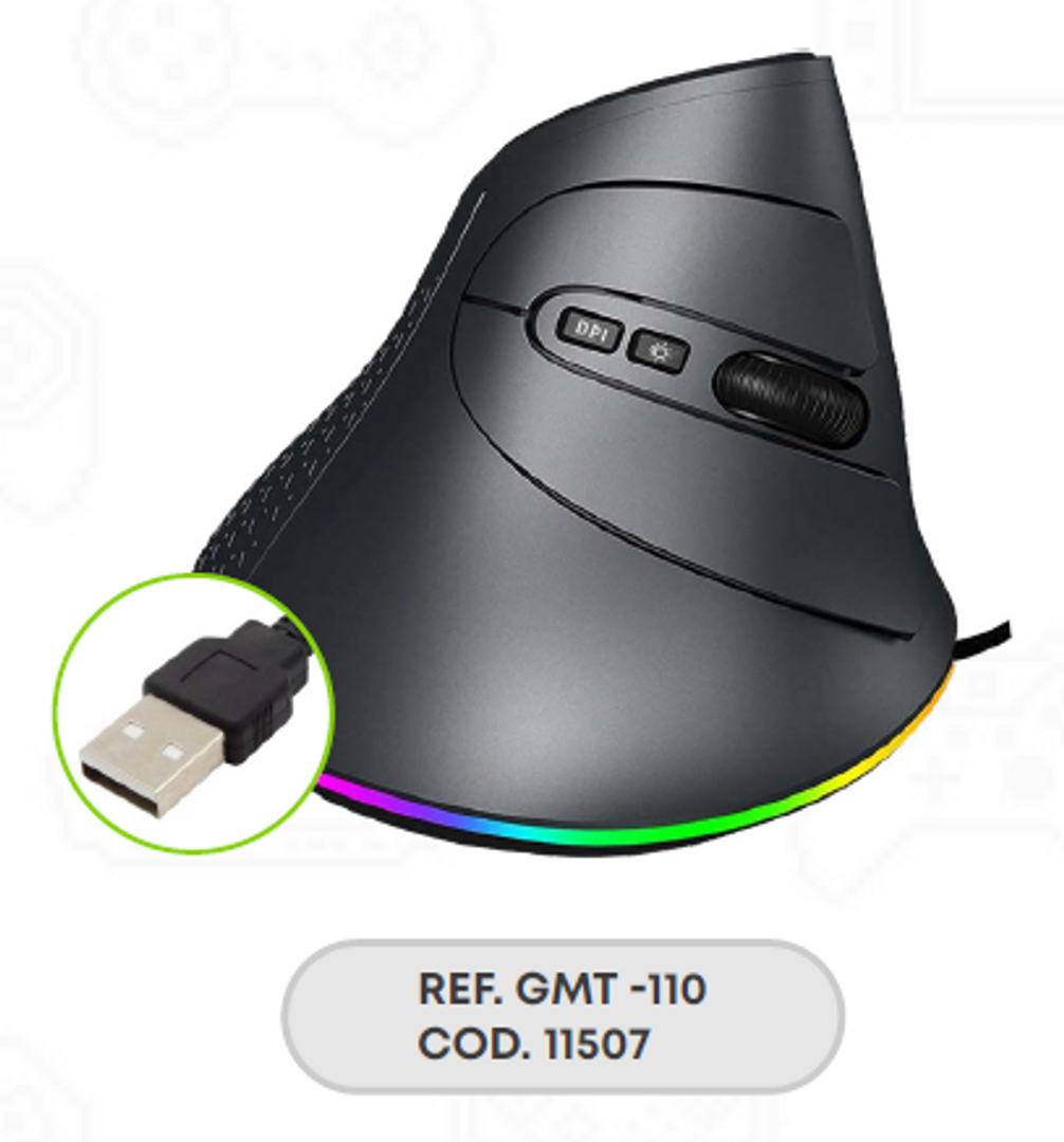 MOUSE VERTICAL RGB USB