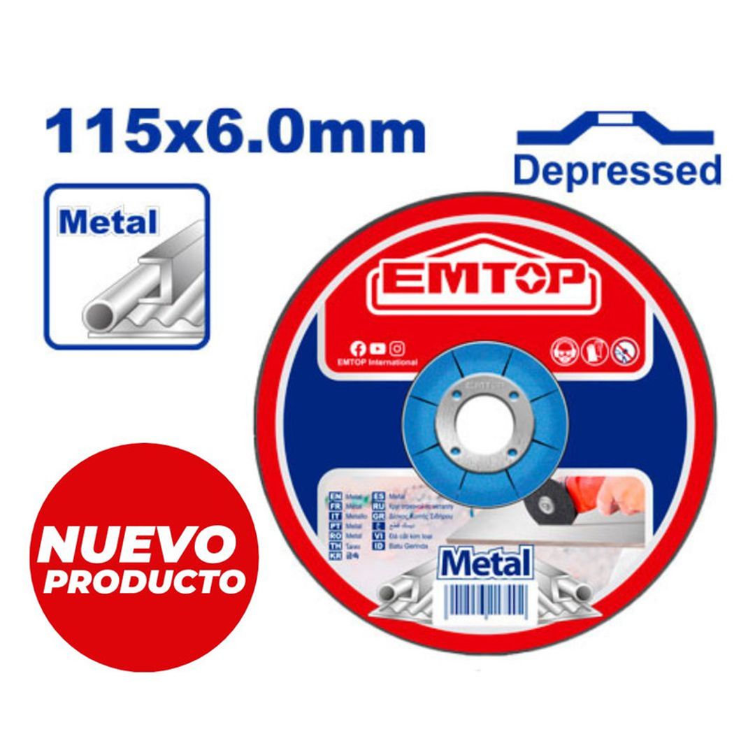 EMTOP DISCO PULIR METAL 4-1/2 SUPER EMTOP