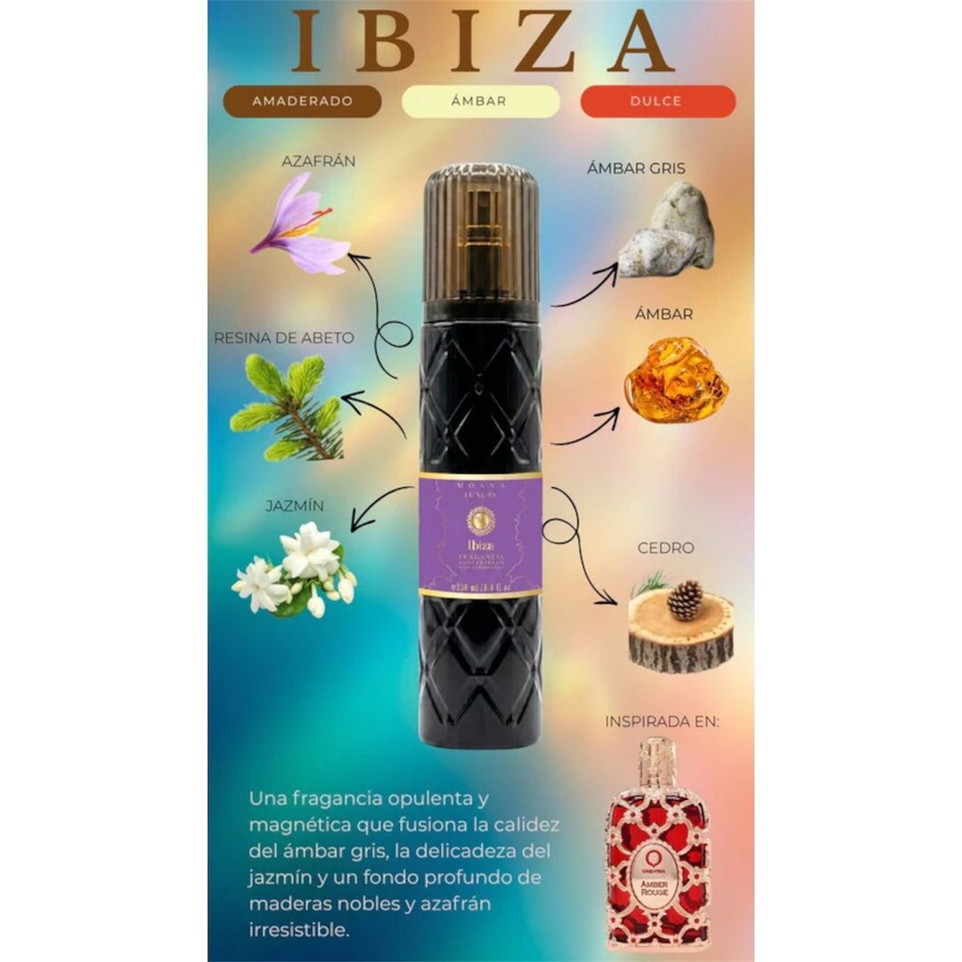 PERFUME UNISEX CON FEROMONAS MOANA LUXURY 250ml