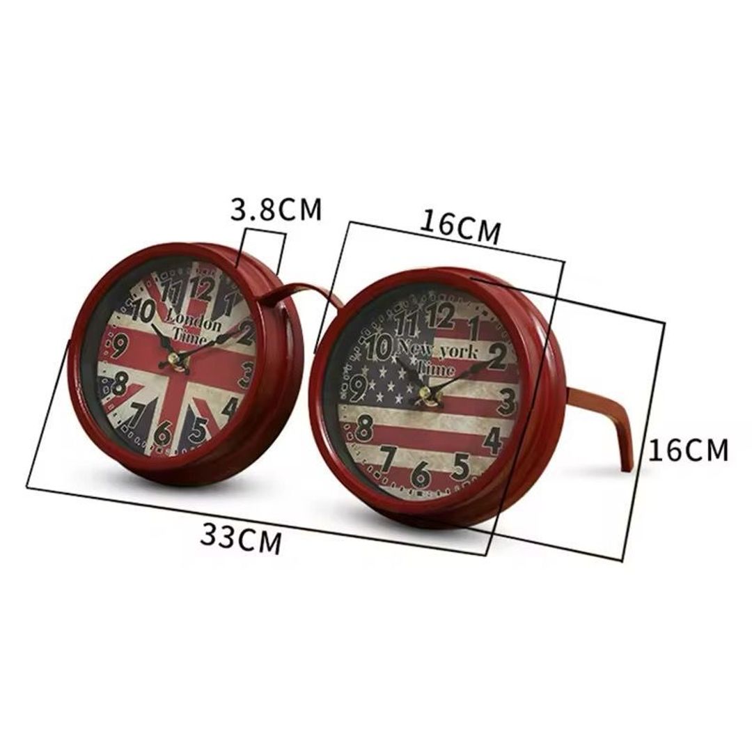 Reloj gafas doble hora 