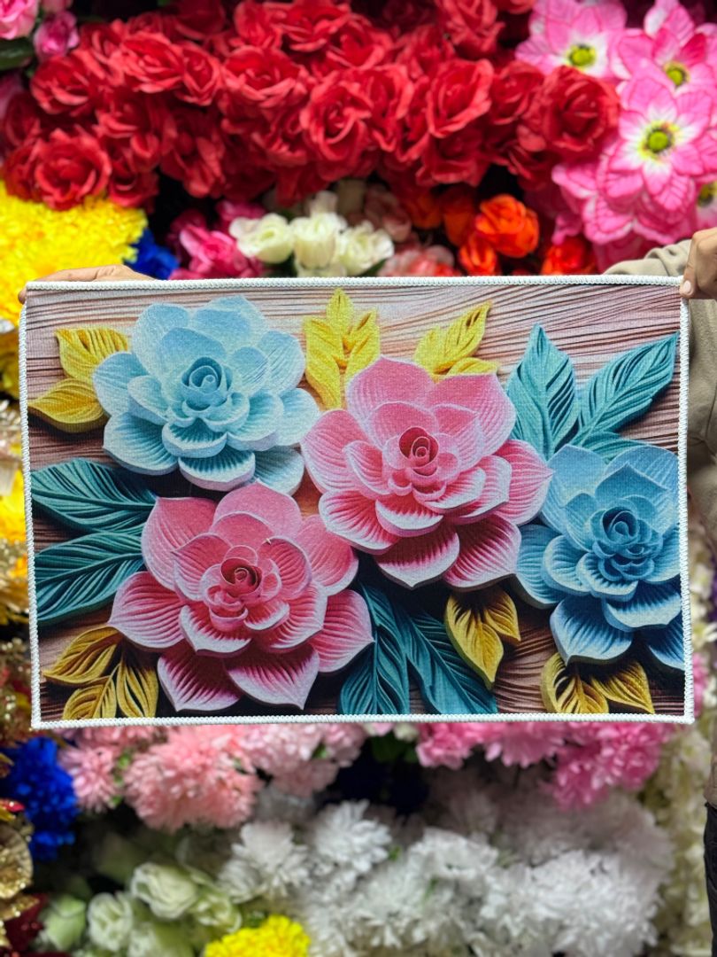 Individual diseños florales 