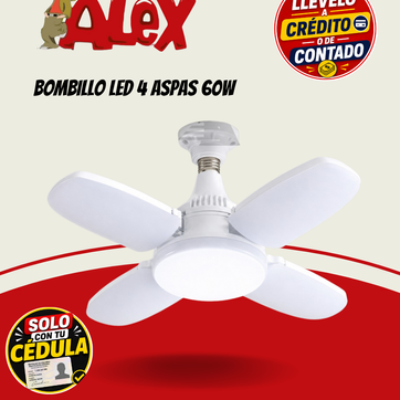 Imagen del producto BOMBILLO LED 4 ASPAS 60W