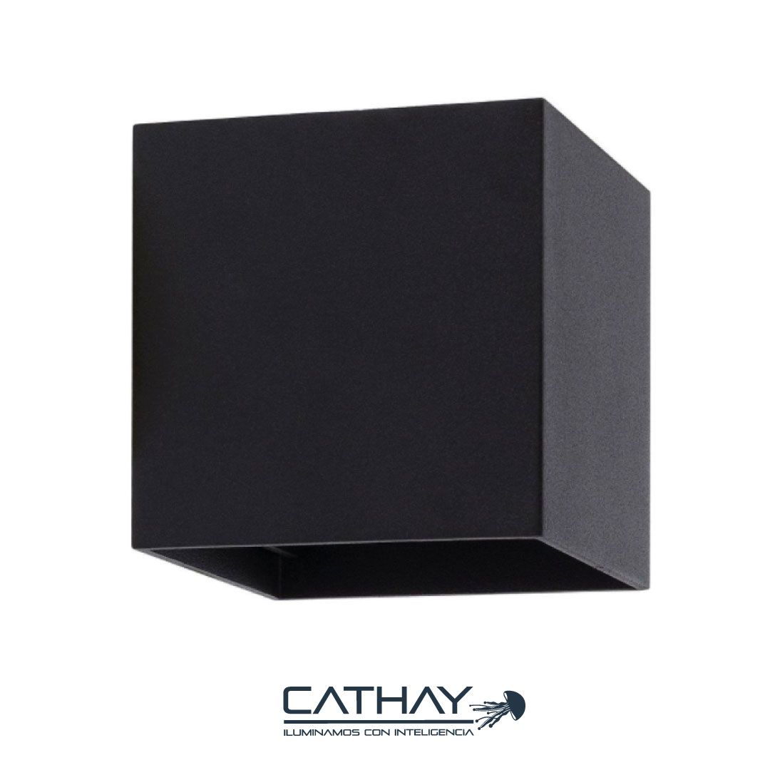 APLIQUE LED DE PARED CUADRADO DOBLE HAZ DE LUZ 