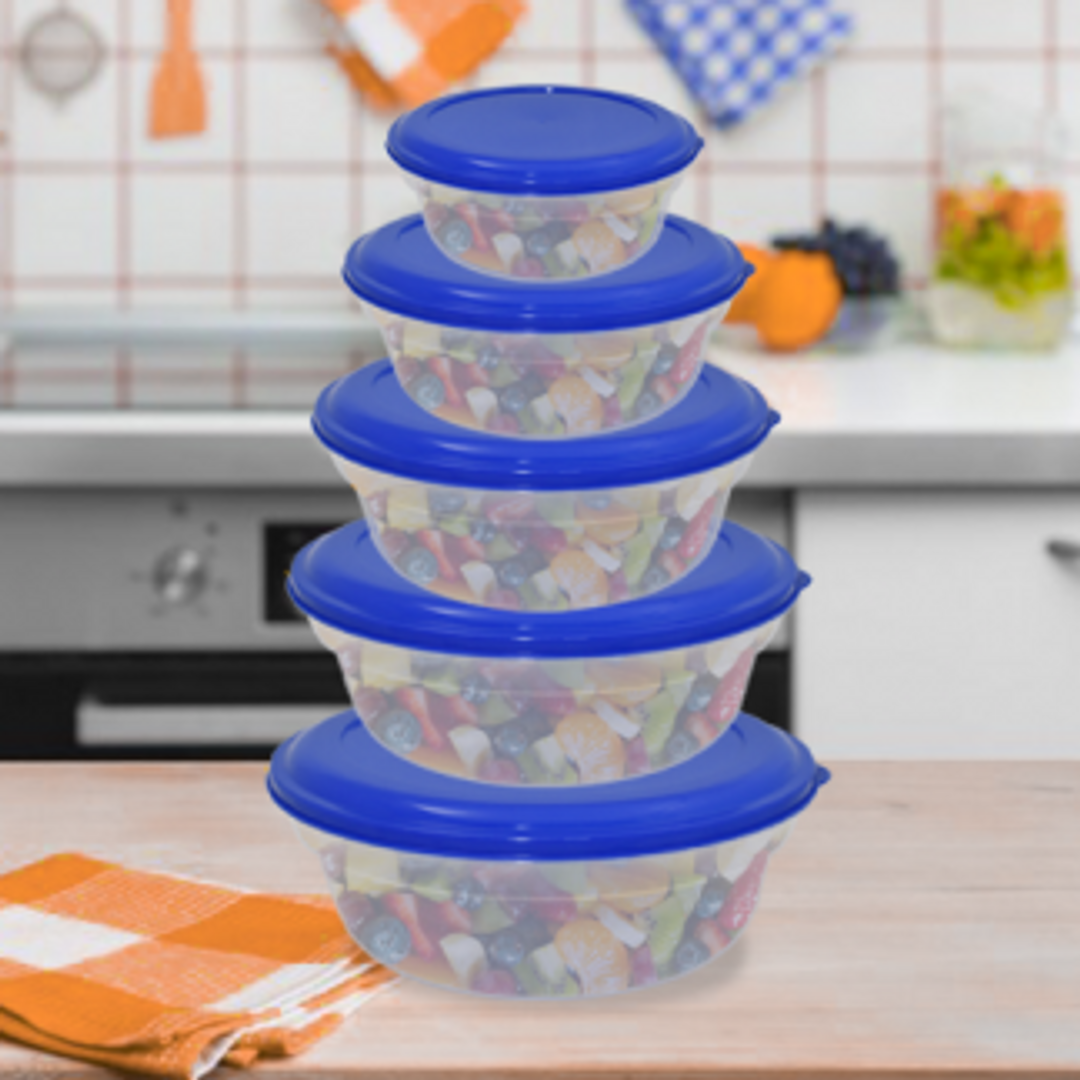 RECIPIENTES TIPO BOWL BASE TRANSPARENTE  X5 