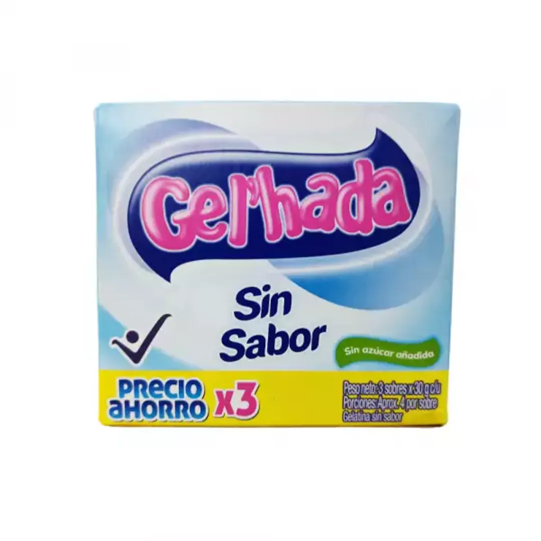 GELATINA GELÏHADA SIN SABOR*3*30G