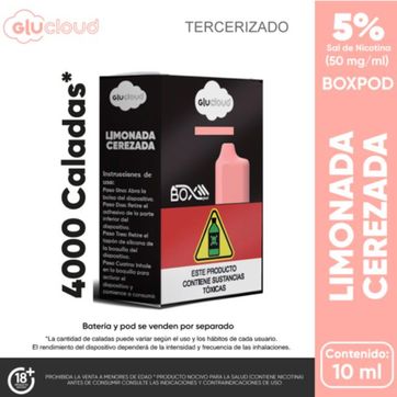 Imagen del producto Glucloud Limonada Cerezada Boxpod 4000 Puffs