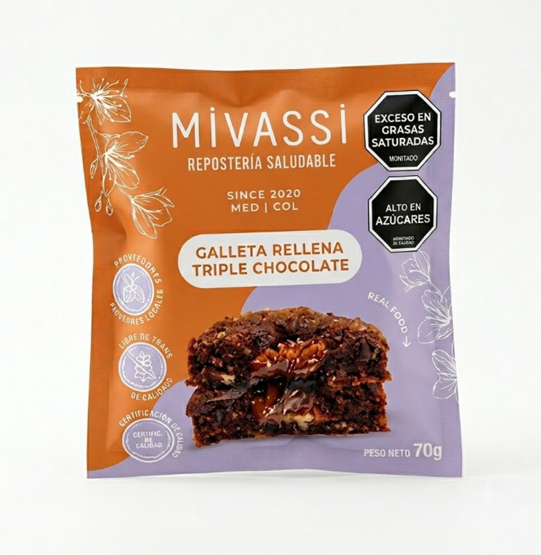 GALLETA TRIPLE CHOCOLATE MIVASSI