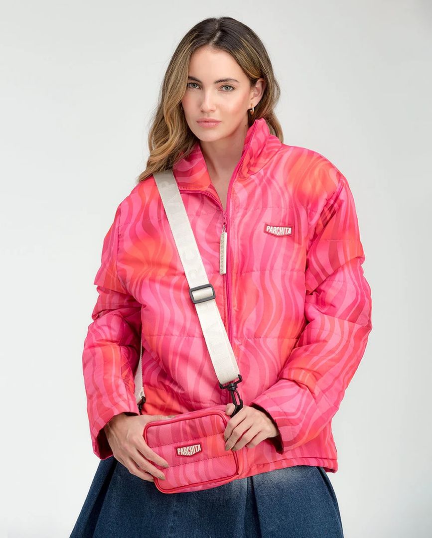 BANDOLERA MILU SINFONIA ROJO X FUCSIA