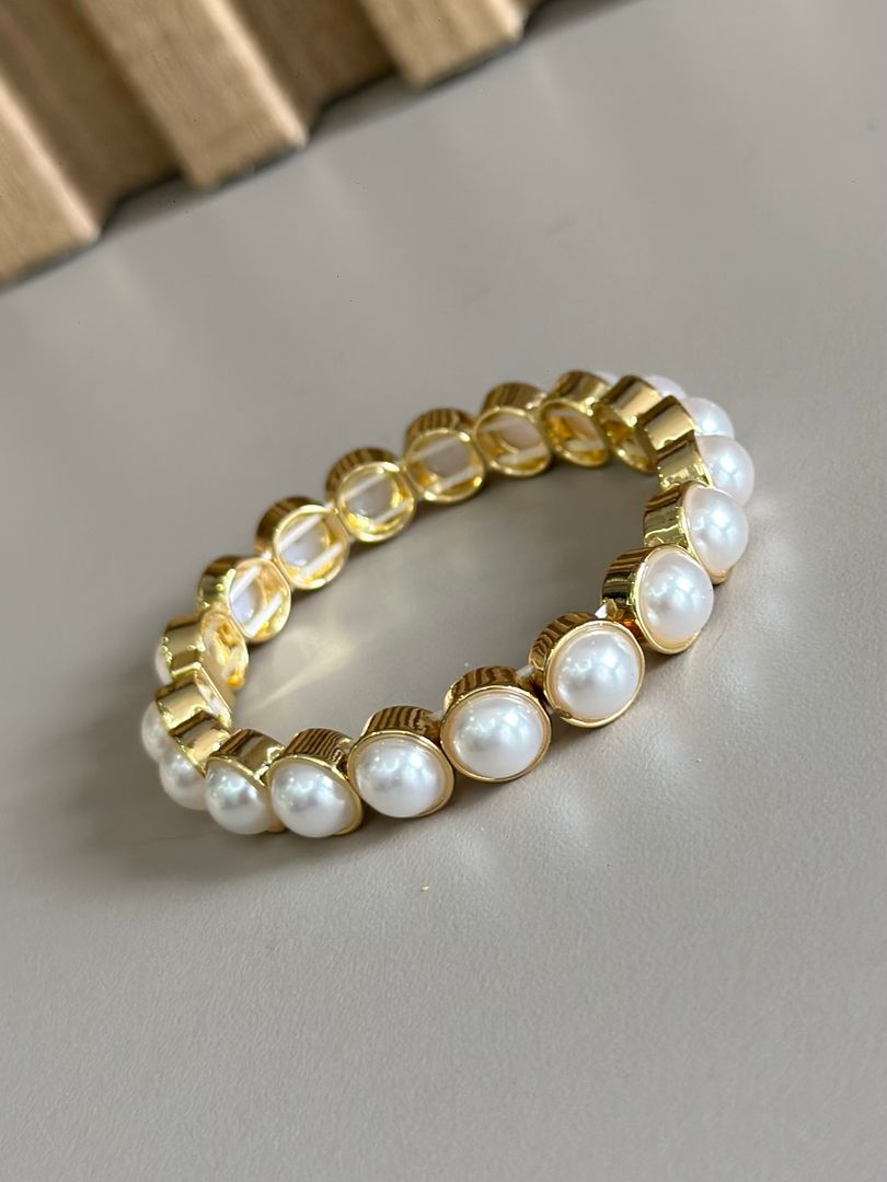 Pulseras perlas redonda