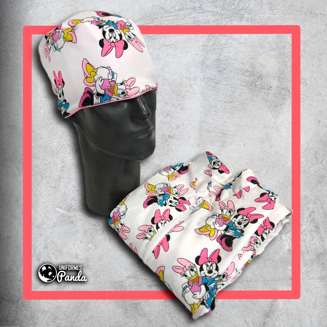 Bata Antifluido Estampada 
