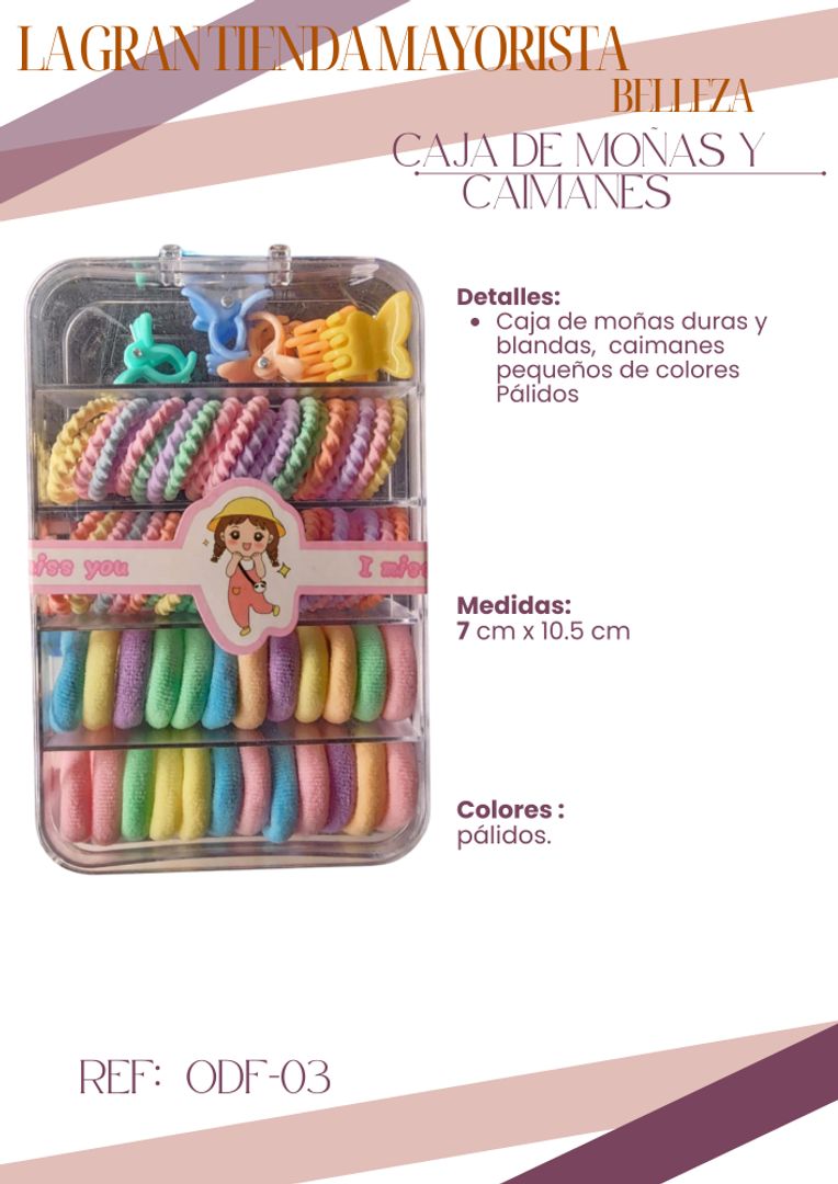 Moñas caimanes y moñas duras ODF-03 X docena 