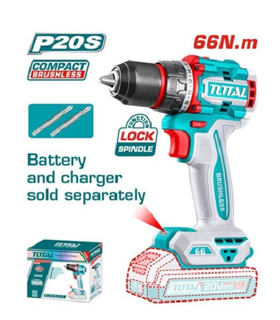 TALADRO INALAMBRICO 20V 66NM