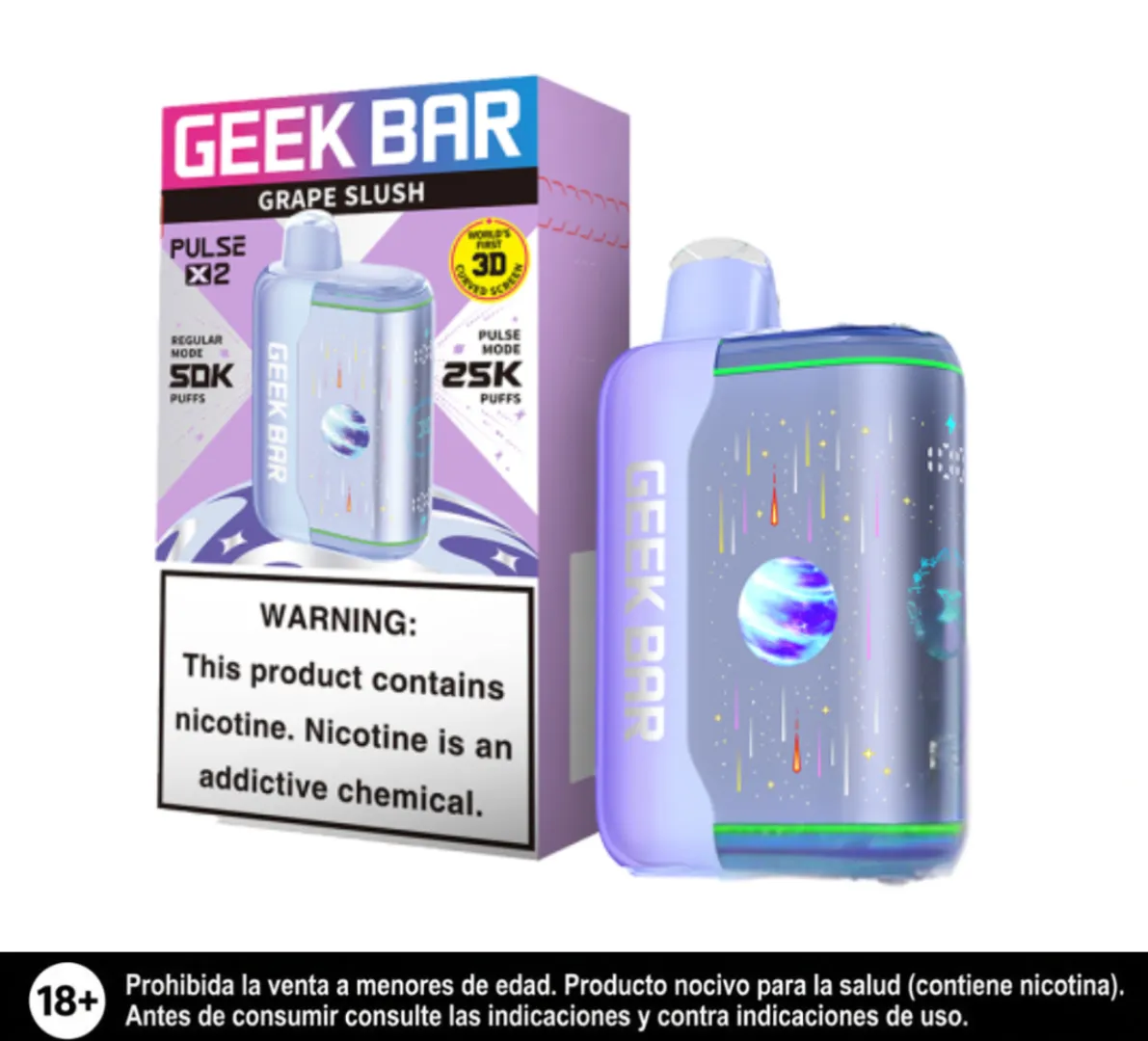 Geek Bar Pulse X2 Grape Slush 50.000 Puffs