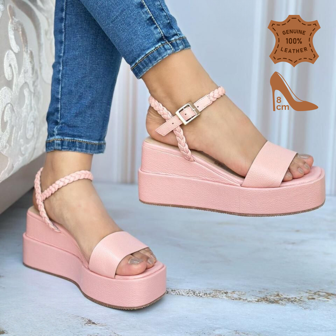 Sandalia en cuero 100%