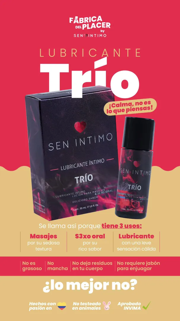 Lubricante Íntimo Trío x 30 ml
