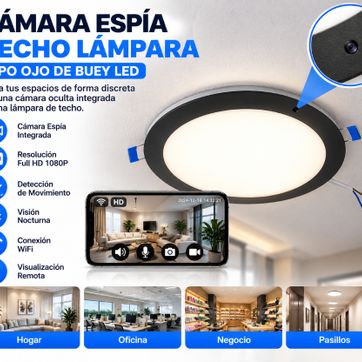Imagen del producto Cámara Espía Techo Lámpara 
