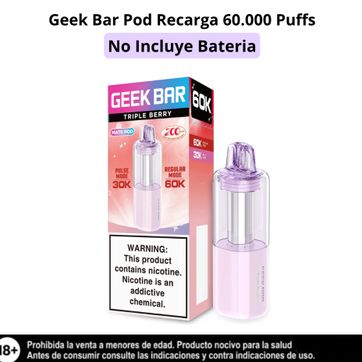 Imagen del producto Geek Bar Pod Triple Berry 60.000 Puffs