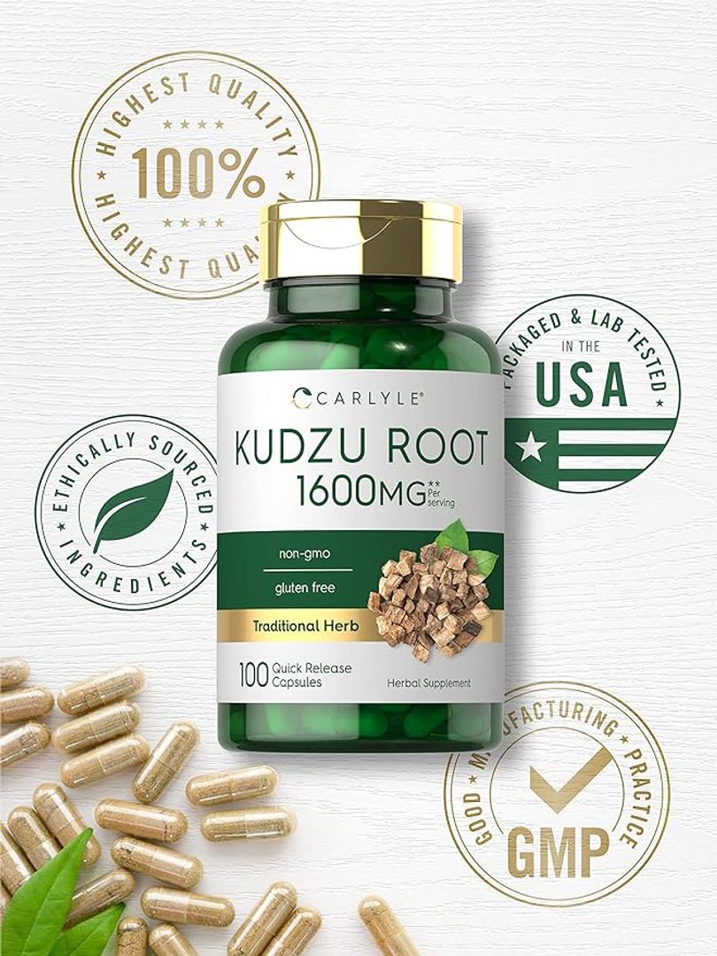 Kudzu Root 1,600mg 100 cap de extracto CARLYLE