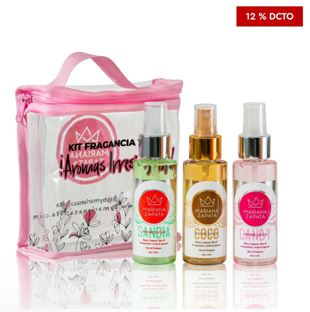 Kit fragancia total (3 perfumes capilares)