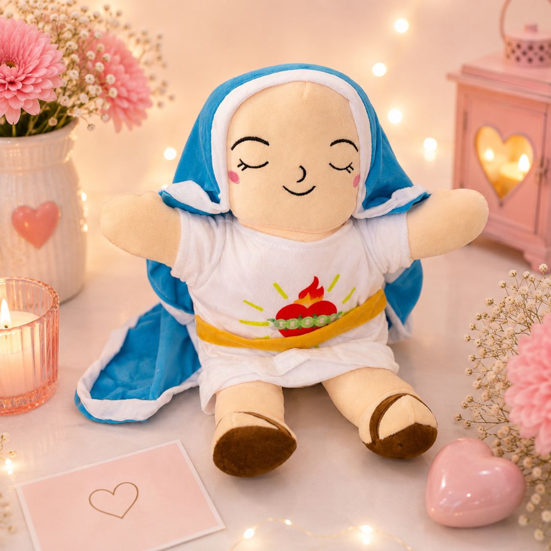 Peluche dormilón virgencita 