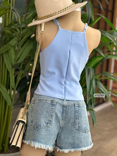 BLUSA BOTONES VY2761 en AMARILLO — foto 4