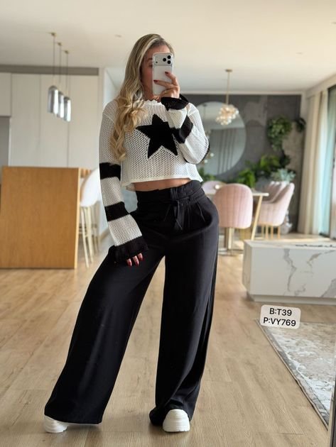 PANTALON CINTURON DELGADO VY769 en AZUL OSCURO — foto 5