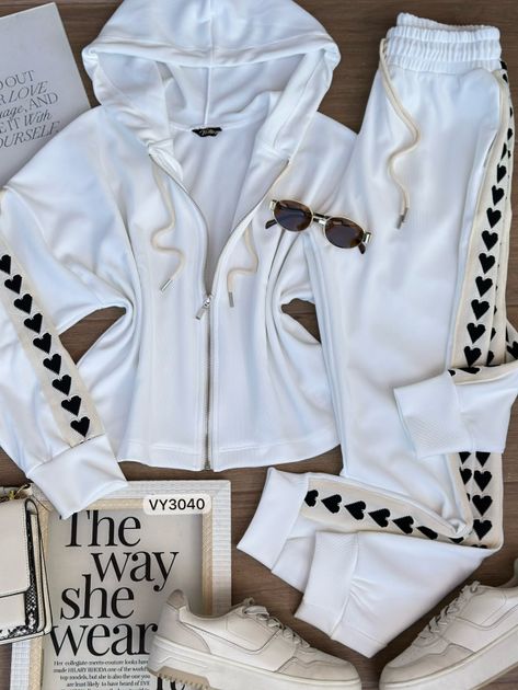 SET RIB CHOMPA CORDON HILADILLA CORAZONES Y PANTALON VY3040