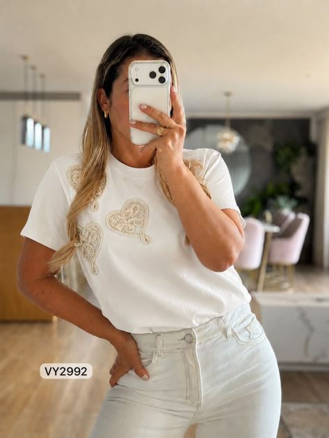 CAMISETA MANUALIDAD TRENZA ENREDADA VY2992