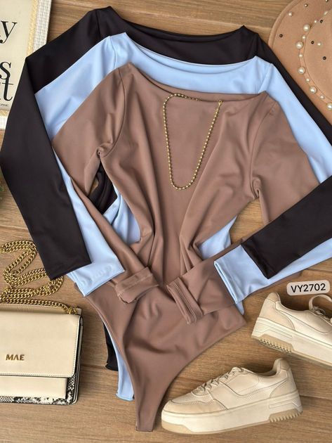 BODY MANGA LARGA CUELLO BANDEJA VY2702