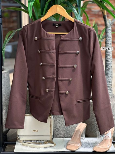 BLAZER MULTIBOTON VY2874 en Azul claro — foto 6