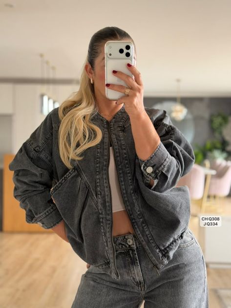 CHAQUETA OVERSIZE Q308