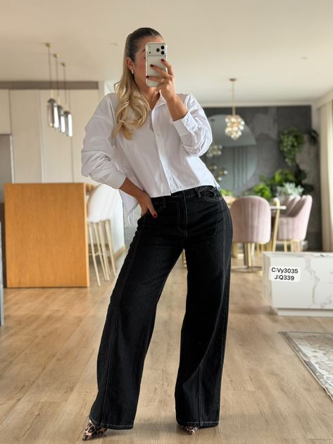 CAMISERA MANGA LARGA CORTE TRASERO POPELINA VY3035