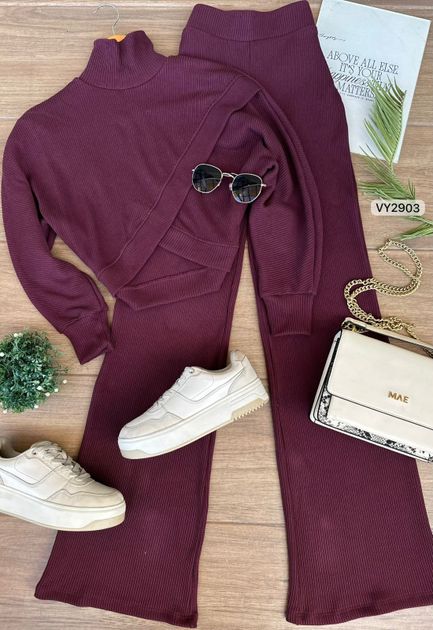 SET HILO BUZO CRUZADO ADELANTE Y PANTALON VY2903 en AMARILLO — foto 5