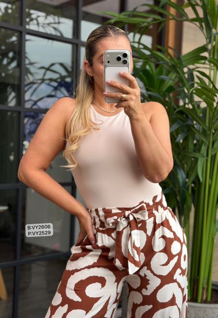 BLUSA CIZA CUELLO REDONDO LULULEMON VY2606 en Beige — foto 3