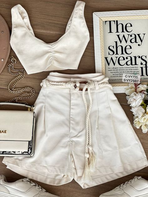 SHORT CINTURON DECORATIVO VY2987