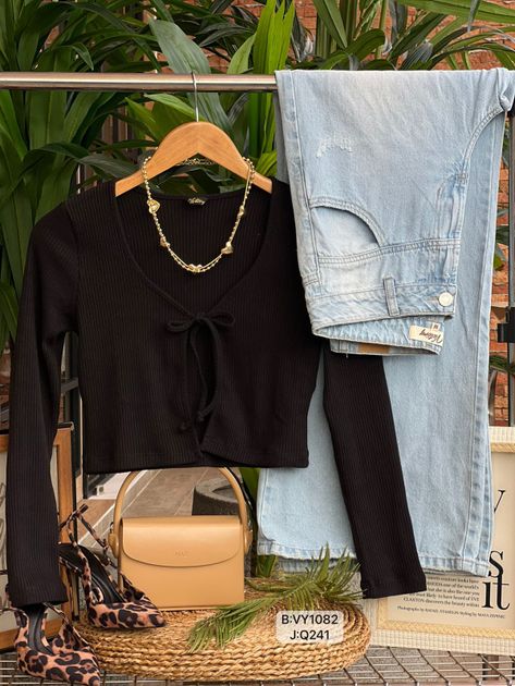BLUSA HILO MANGA LARGA AMARRE ADELANTE VY1082 en Beige — foto 3