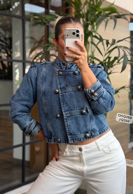 CHAQUETA DENIM DISEÑO NAPOLEON Q364