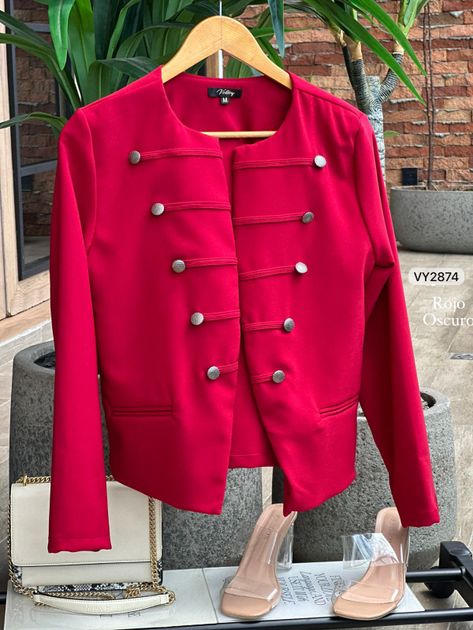 BLAZER MULTIBOTON VY2874 en Azul claro — foto 7