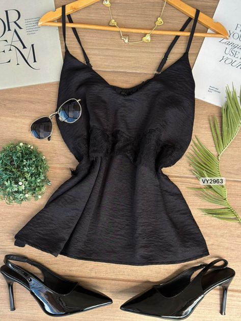 BLUSA TIRAS METIDO BLONDA VY2963