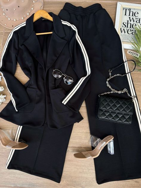 SET BLAZER Y PANTALON HILADILLAS VY2775