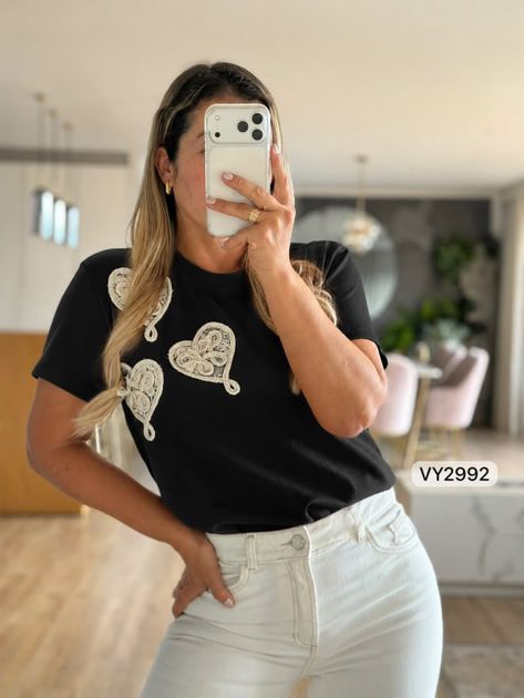 CAMISETA MANUALIDAD TRENZA ENREDADA VY2992 en Beige — foto 3